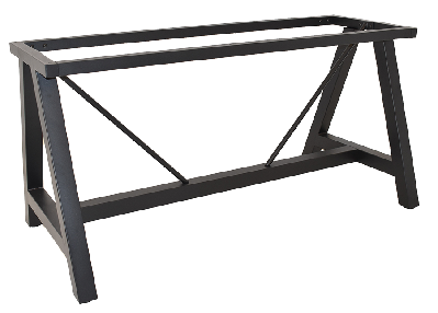 base table a frame 1500mm h730 black 