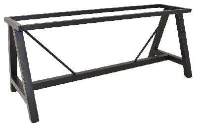 base table a frame 1800mm h730 black 