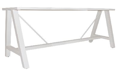 base table a frame 1800mm h730 white 