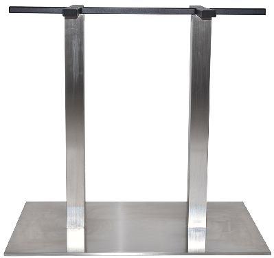 base table prague 800mm x 500mm s/s 