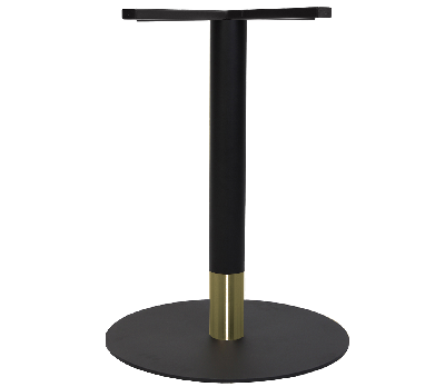 base table tivoli disc 450 black - black brass collar 