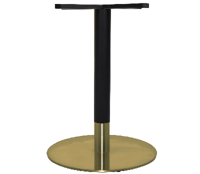 base table tivoli disc 450 brass - black brass collar 