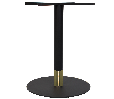 base table tivoli disc 540 black - black brass collar 
