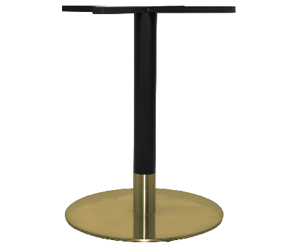 base table tivoli disc 540 brass - black brass collar 
