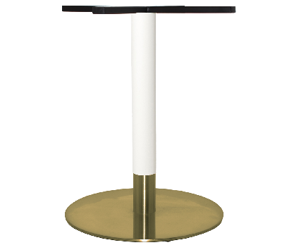 base table tivoli disc 540 brass - white brass collar 