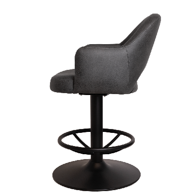 gaming stool albury disc black - eastwood slate 