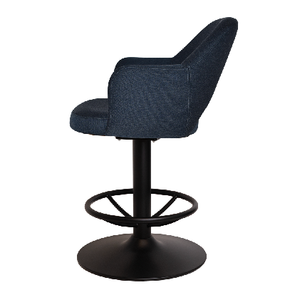 gaming stool albury disc black - gravity navy 