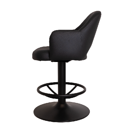 gaming stool albury disc black - black vinyl 