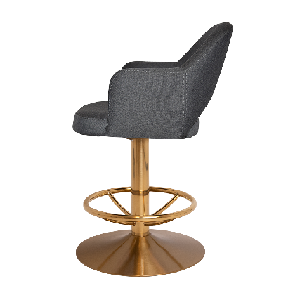 gaming stool albury disc brass - gravity slate 