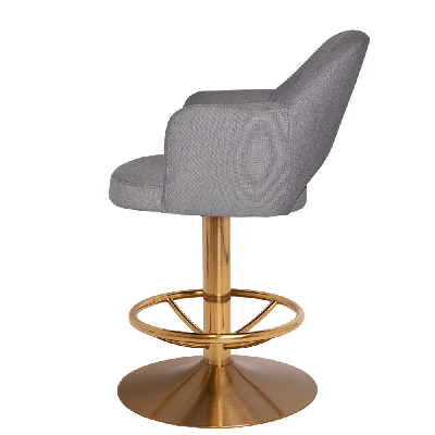 gaming stool albury disc brass - gravity steel 