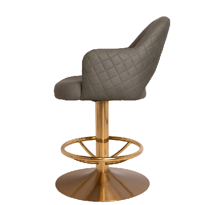 gaming stool albury disc brass - pelle/benito sage 