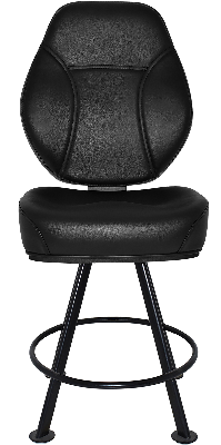 gaming stool cairo 4leg metal black - vinyl black 