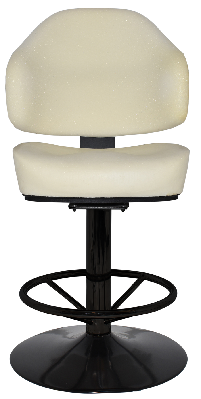 gaming stool luxor disc black - unupholstered 