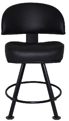 gaming stool macau 4leg metal black - vinyl black 