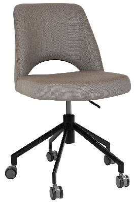 chair albury castor black - gravity mocha 