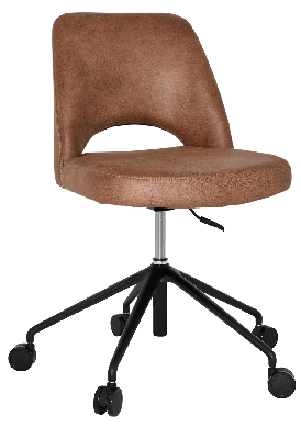 chair albury castor v2 black - eastwood tan 