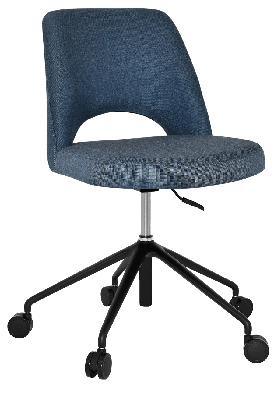chair albury castor v2 black - gravity denim 