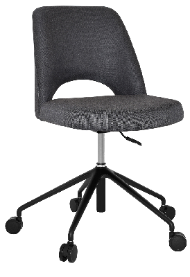 chair albury castor v2 black - gravity slate 