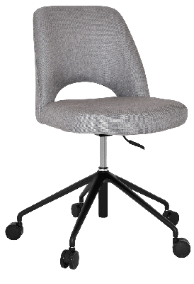 chair albury castor v2 black - gravity steel 