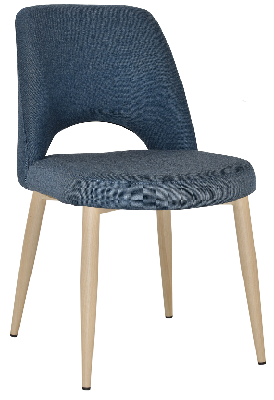 chair albury metal birch - gravity denim 