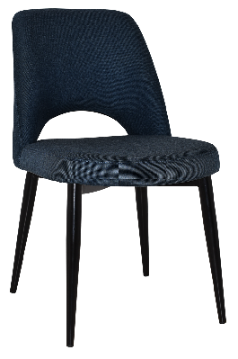 chair albury metal black - gravity navy 