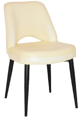 chair albury metal black - unupholstered 