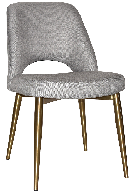 chair albury metal (slim) brass - gravity steel 