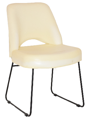 chair albury sled black - unupholstered 