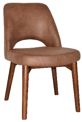 chair albury timber light walnut - eastwood tan 