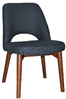 chair albury timber light walnut - gravity navy 