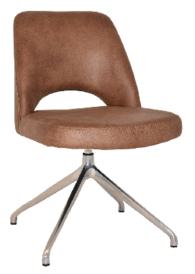 chair albury trestle v2 polished alum - eastwood tan 