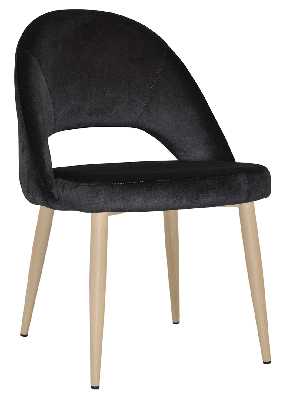 chair chevron metal birch - regis charcoal 