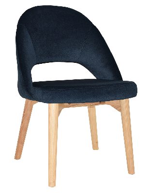 chair chevron timber natural - regis navy 