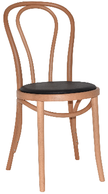 princess bentwood chair natural assembled vinyl black 