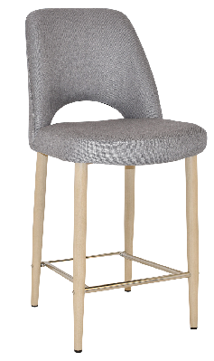 stool albury side 650 metal birch - gravity steel 