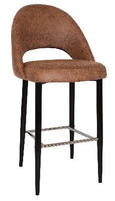 stool chevron 750 metal black - eastwood tan 