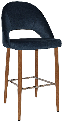 stool chevron 750 metal light oak - regis navy 