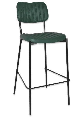 stool kansas - vinyl forest green (back & seat) 