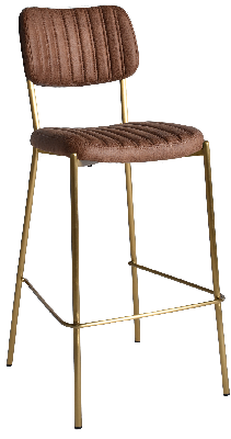 stool kansas brass - eastwood tan (back & seat) 