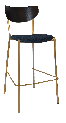 stool marco brass - black - gravity navy 