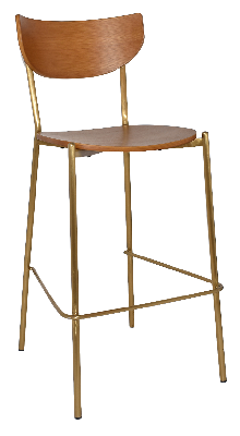 stool marco brass - light oak 