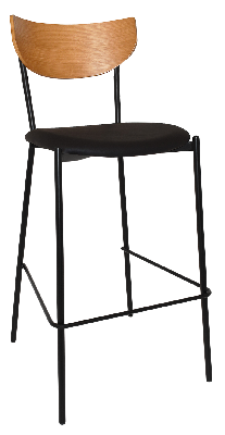 stool marco light oak - vinyl black 