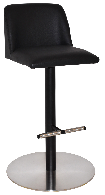 stool prague 1 vinyl black 