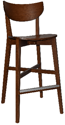 stool rialto light walnut 