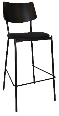 stool texas black - vinyl black 