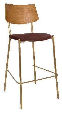 stool texas brass - light oak - eastwood bordeaux 
