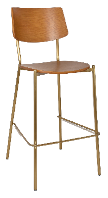 stool texas brass - light oak 
