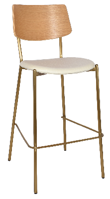 stool texas brass - natural - unupholstered 