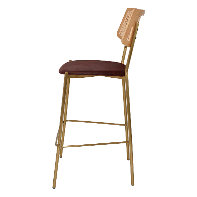 stool texas brass - rattan natural - eastwood bordeaux 