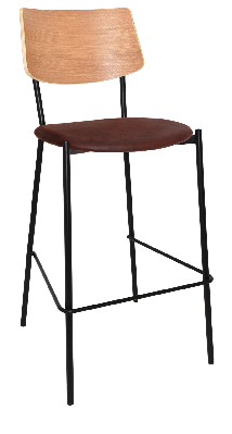 stool texas black - natural - eastwood bordeaux 